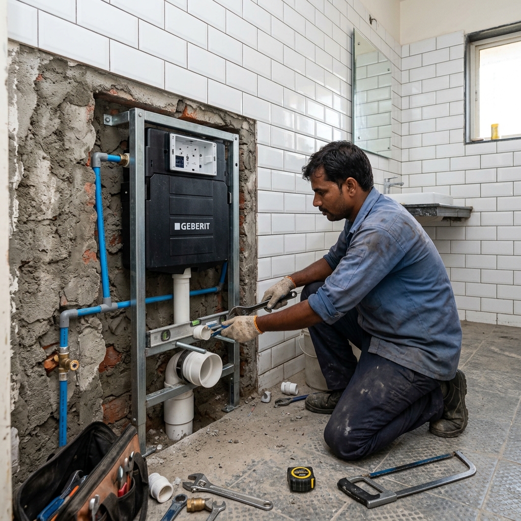 Flush tank installation Hyderabad