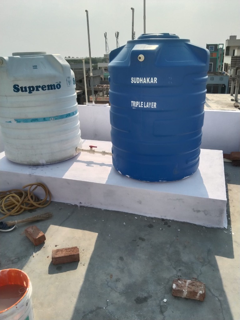 Rooftop Supremo and Sudhakar water tanks Hyderabad