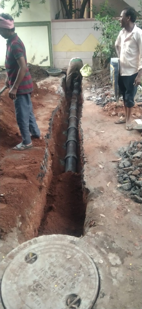 Underground trench pipe laying Hyderabad