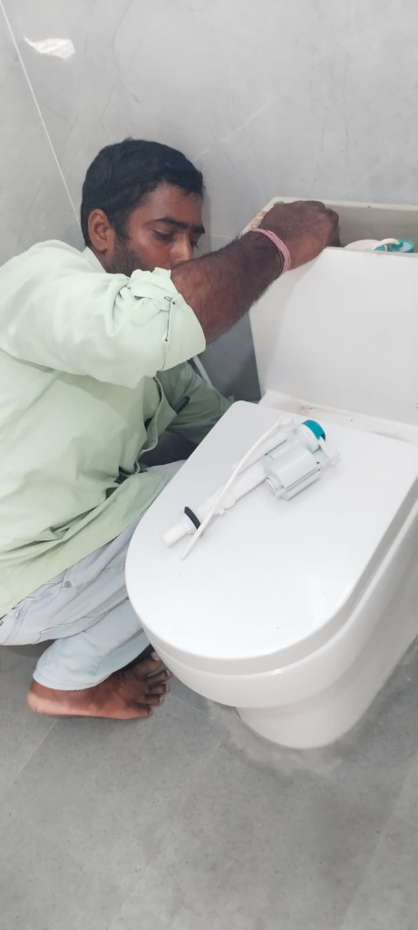 Western commode cistern flush valve fitting Hyderabad