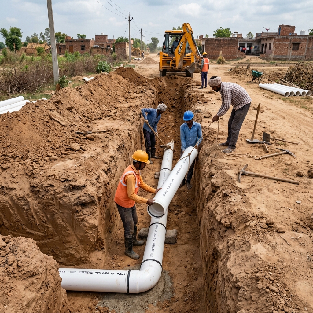 Underground pipe work Hyderabad