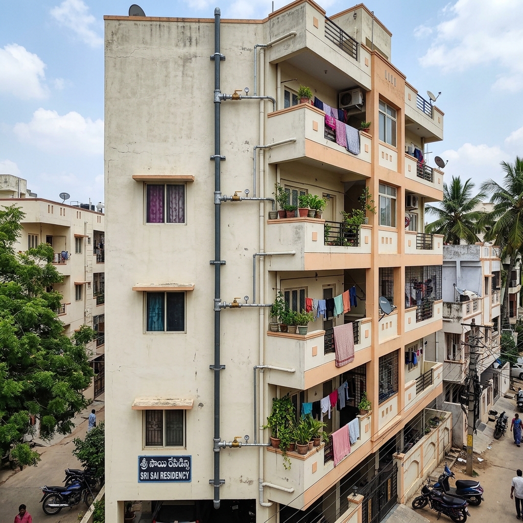 Building riser pipe Hyderabad